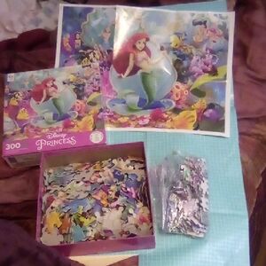 Disney Princess 300 Oversized Piece Puzzle For Ages 10 and Older.